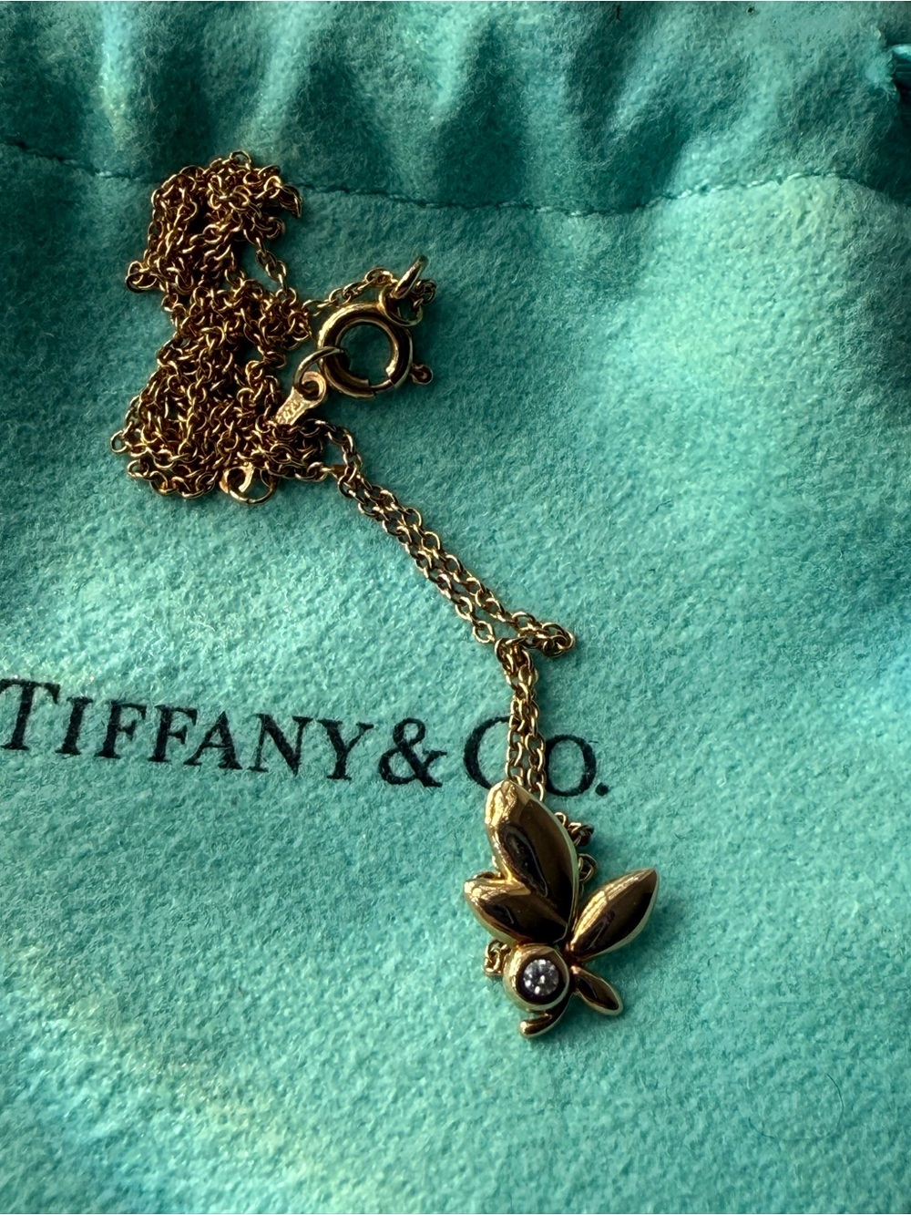 Tiffany & Co. Olive Leaf Pendant Rose Gold